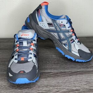 ASICS Gel Venture 5 Running Shoes Gray Blue Orange Women's Size 9